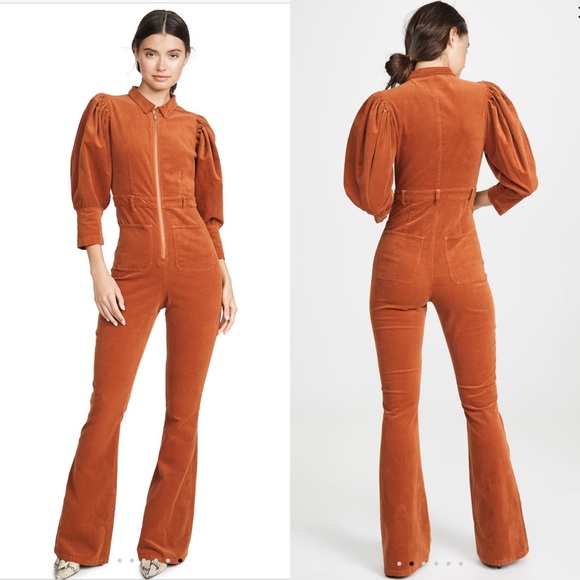 WeWoreWhat Pants - WeWoreWhat Overall Vintage Style Corduroy New